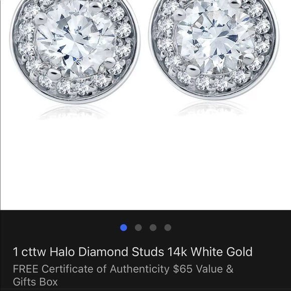 💎 Pompeii 3 1 ct. tw. 14k gold screw back earrings - Picture 12 of 16